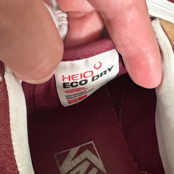 Vans Burgundy and White Suede Sneakers - Picture 5 of 7